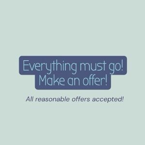 All reasonable offers will be accepted!!